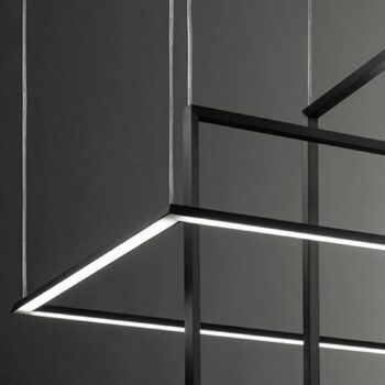 V čiernej – LED závesné svietidlo Area